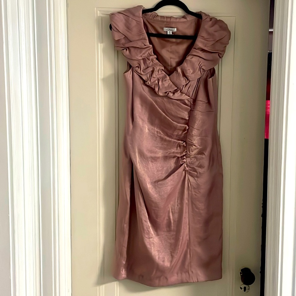 Liliana; Very pretty! Never worn. Blush color side zipper and back slit